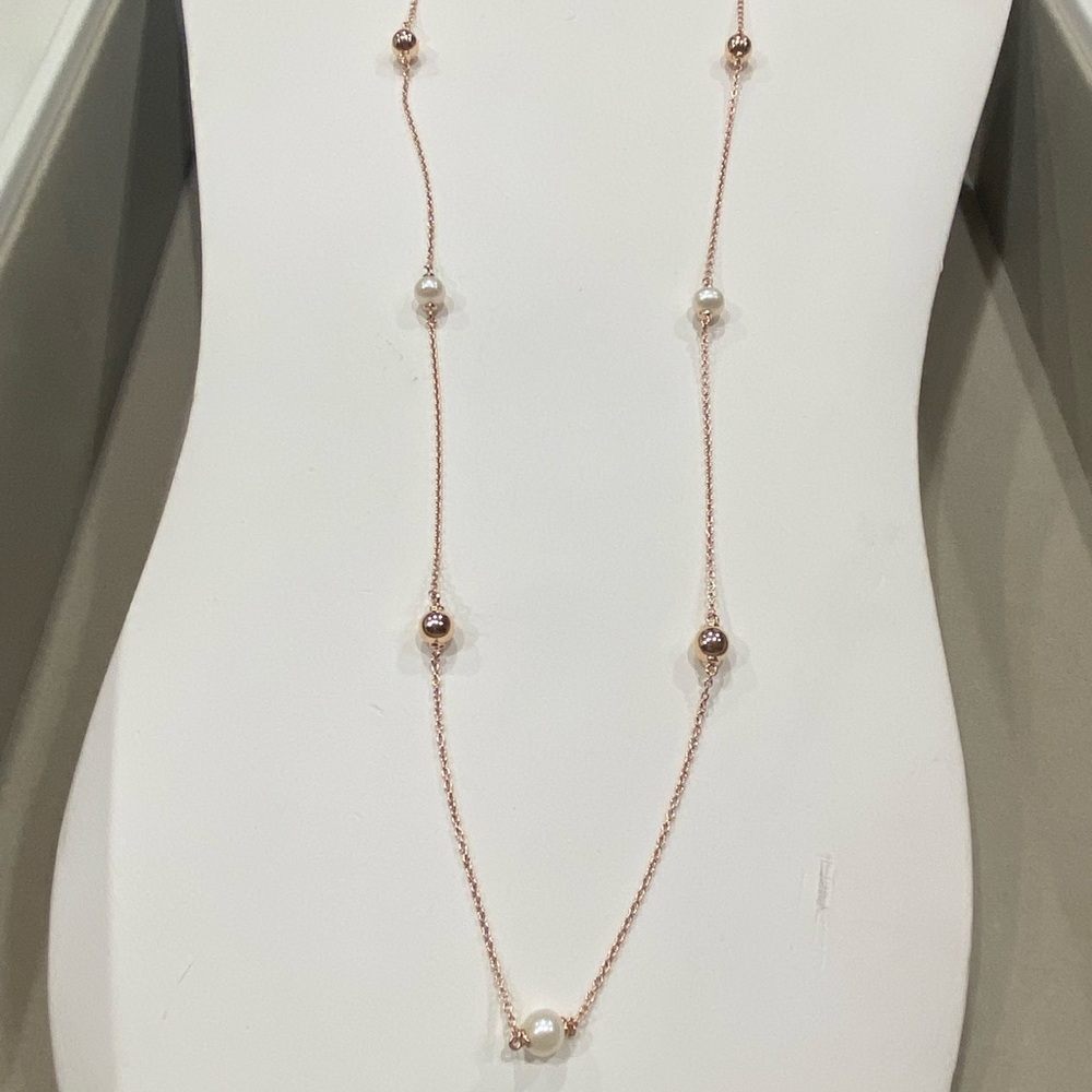 Pandora rose gold plated necklace